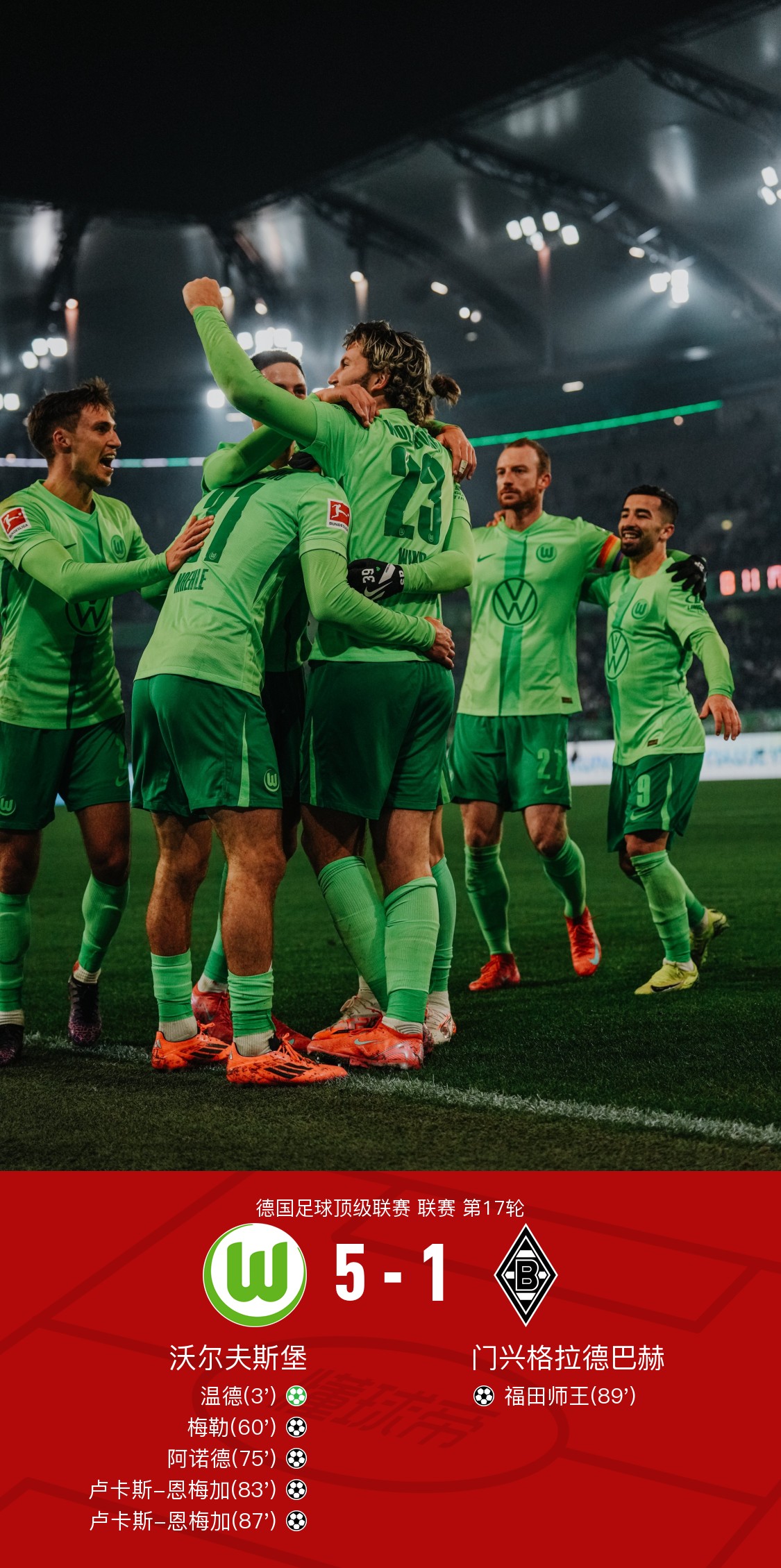 PG电子官方-沃尔夫斯堡客场大胜法兰克福,士气大增